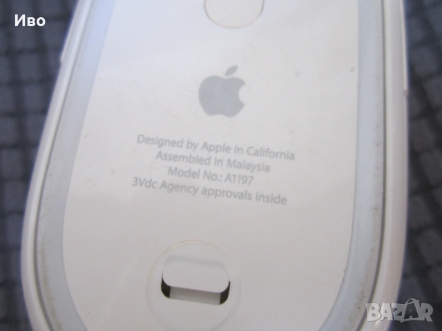 Apple A1197 Wireless Mighty Mouse Мишка, снимка 8 - Клавиатури и мишки - 53572045