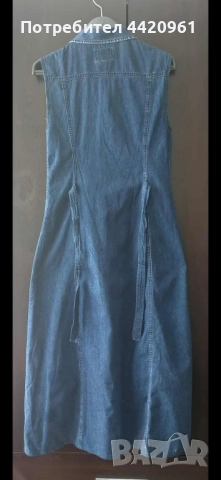 Дънкова рокля без ръкави, снимка 2 - Рокли - 51817139