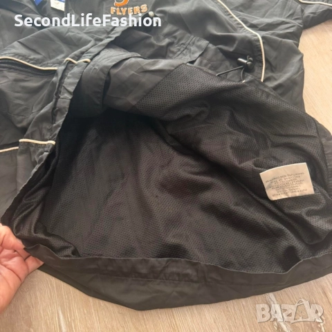 Винтидж яке Kobe мъжко размер XL, черно, ветровка , 90-те, снимка 7 - Сака - 52496314