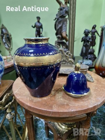 Уникална изключително красива антикварна колекционерска порцеланова ваза Royal KPM , снимка 4 - Вази - 45337502