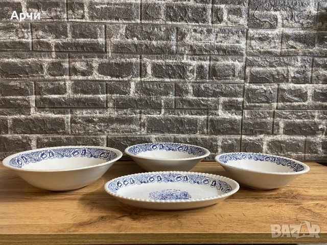 Сервиз за хранене от каменинова керамика, снимка 4 - Сервизи - 52366051