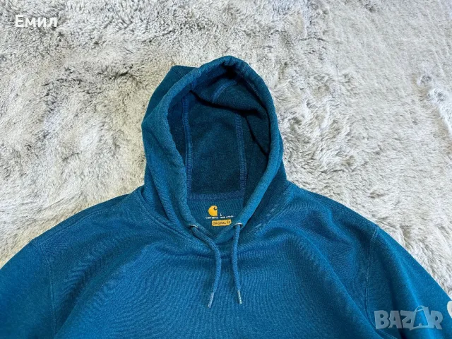 Мъжки суитшърт Carhartt Midweight Hooded Sweater, Размер L, снимка 3 - Суичъри - 47222496