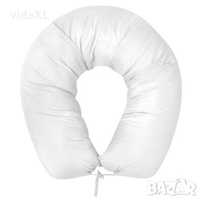 vidaXL Възглавница за бременност, 40х170 см, бяла（SKU:131583