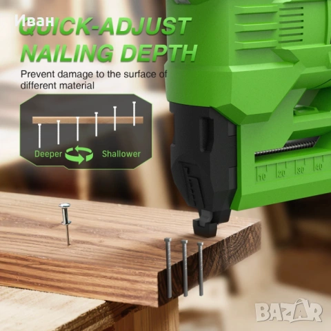 Акумулаторен пистолет за пирони Taskstar 2 в 1, снимка 2 - Такери - 53702496