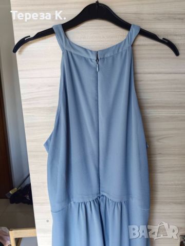 Дълга официална рокля VILA, синя, размер 40, снимка 3 - Рокли - 45445148