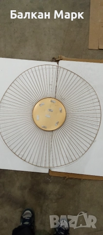 Декоративна метална рамка за огледало Lawrence Grey – 90 см, снимка 4 - Други - 52883357