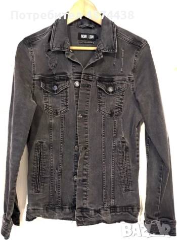 Оригинално Дамско Дънкено Яке Denim Noir Lon S, снимка 2 - Якета - 52503978