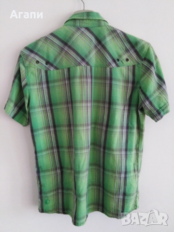 Мъжка риза размер S с къс ръкав, снимка 2 - Ризи - 44973858