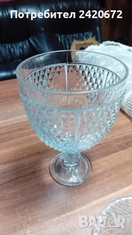 кристална кана Bohemia и кристална купа, снимка 10 - Кани - 53657725