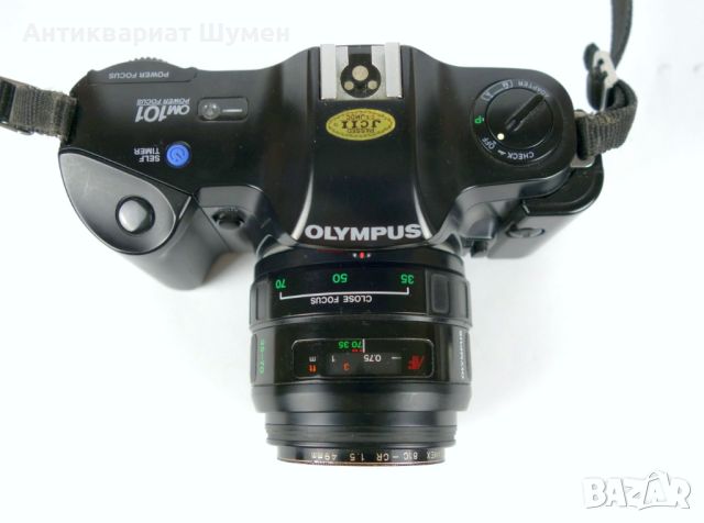 Фотоапарат Olympus OM101 Power Focus 35мм + Аксесоари, снимка 6 - Фотоапарати - 46361794