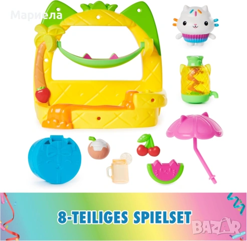 DREAMWORKS GABBY'S DOLLHOUSE - Комплект за игра на балкона Kuchis Juice Bar, снимка 3 - Други - 53888968