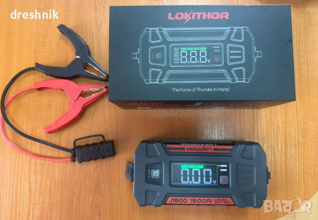 Бустер (стартерно устройство) LOKITHOR J1500 1500Amp, снимка 2 - Аксесоари и консумативи - 53913384