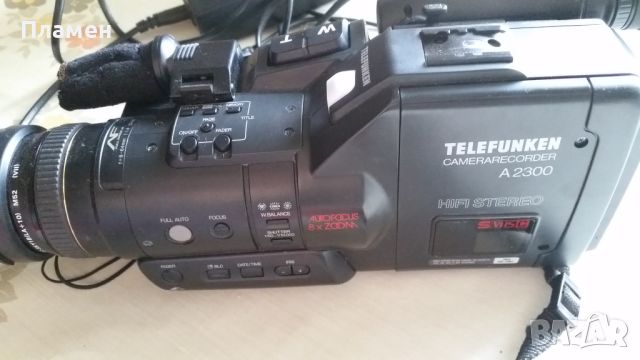 Видеокамера Telefunken A2300 stereo S VHS, снимка 4 - Камери - 46408876