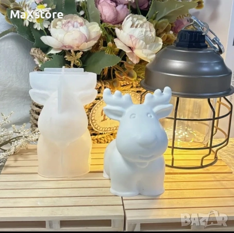 3D Голям елен Силиконов молд форма за свещи гипс сапун смола , снимка 2 - Форми - 51955326