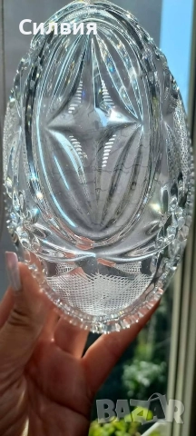 Кристална купа, снимка 6 - Декорация за дома - 52680142