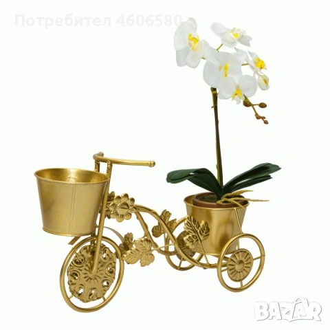 🌼 Метален цветарник „Велосипед“