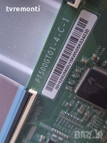 T-con PT500GT01-4-C-1 за 50-инчов телевизор LG Модел 50UN74003LB , с дисплей HC500DQN-VKXL3-A14X, снимка 2 - Части и Платки - 51778588
