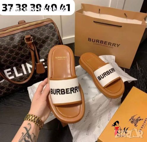 Дамски чехли Burberry Код D383, снимка 3 - Чехли - 46591406