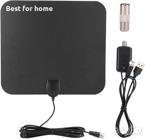 Вътрешна цифрова телевизионна антена HDTV, USB 5V/50mA 25dBi,4K HD, снимка 6 - Приемници и антени - 52800843