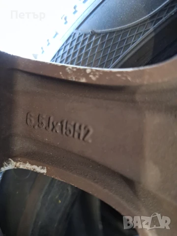 ОРИГИНАЛНИ АЛУМИНИЕВИ ДЖАНТИ ЗА ФОЛСВАГЕН -5Х112Х57-15 цола, снимка 7 - Гуми и джанти - 50700092