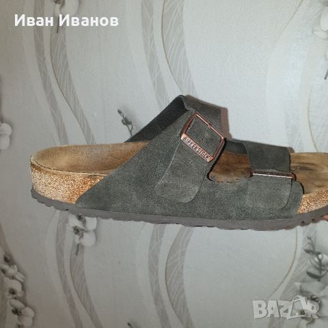 чехли  BIRKENSTOCK ARIZONA (MOCHA)  номер 43,5-44, снимка 11 - Мъжки чехли - 41324590