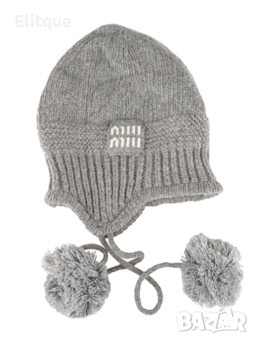зимни плетени шапки miu miu , снимка 5 - Шапки - 52612421
