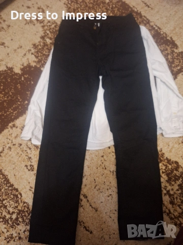 офицален сет бяла риза и панталон 128, снимка 3 - Други - 53762344