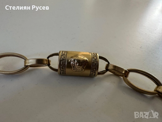 30.58гр 63см мъжки златен ланец версаче / златно колие / синджир / ланец / злато / златен / GOLD 585, снимка 9 - Колиета, медальони, синджири - 52028580