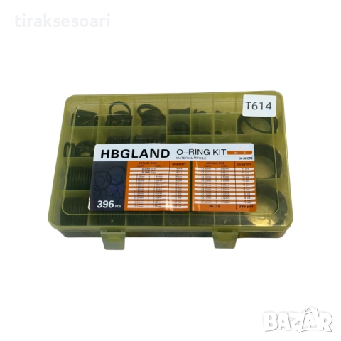Комплект О-пръстени HBGland 396 бр NBR 90 Shore, снимка 2 - Аксесоари и консумативи - 52789802