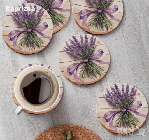 Подложки за чаши – 6 броя в комплект, снимка 2 - Аксесоари за кухня - 53863721