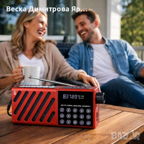 Радио със соларно зареждане JOC-6138REC-S с Bluetooth, мултифункционално и преносимо