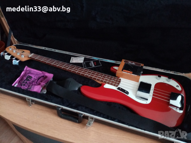 Sunn Mustang P bass by FenderMIC 1991 г. Бас китара и куфар Fender 1970.. 