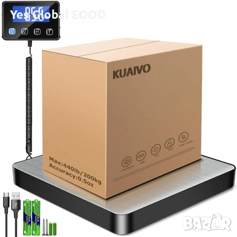 KUAIVO Професионална везна 200kg/10g LCD