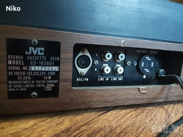 ретро касетен дек JVC, снимка 6 - Декове - 52933771