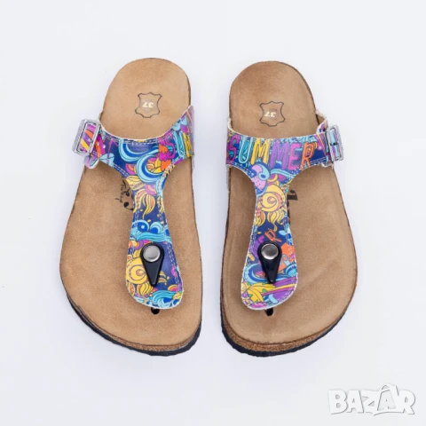 🥁 Намаление - Летни ортопедични чехли с велурена стелка | Марка Tuasolea, снимка 1