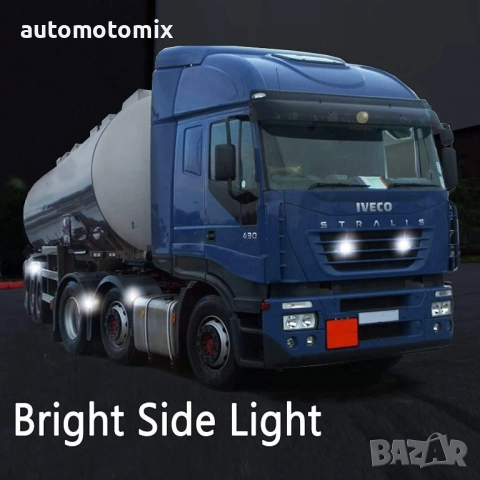 Габарит диоден бял 12V/24V, 2броя - 894050-1, снимка 6 - Аксесоари и консумативи - 53562034