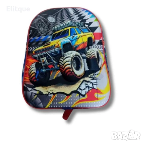 Ученическа раница  с 3D принт и LED светлини, снимка 3 - Раници - 52852539