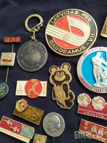 Ретро значки, плакети и медали , снимка 3 - Антикварни и старинни предмети - 53642511