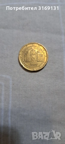 монета 20 cent Austria