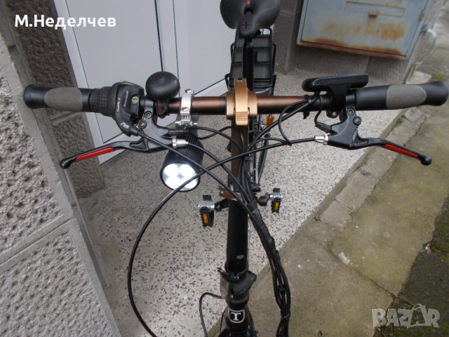 Електрически сгъваем 20" велосипед, снимка 5 - Велосипеди - 54006596