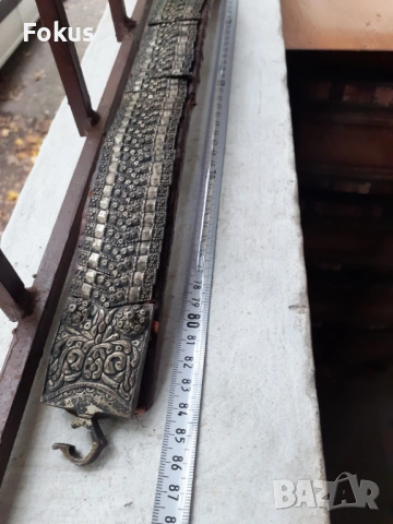 Стар автентичен възрожденски колан сребро сачан кованец, снимка 5 - Антикварни и старинни предмети - 53270001
