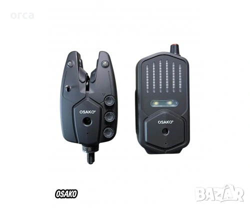 Сигнализатори комплект OSAKO RF2958 3+1 4+1 с обхват 200м, снимка 2 - Такъми - 54233922