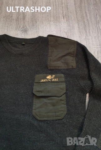 JAHTI JAKT S size Мъжки ловен пуловер, снимка 2 - Пуловери - 52865502