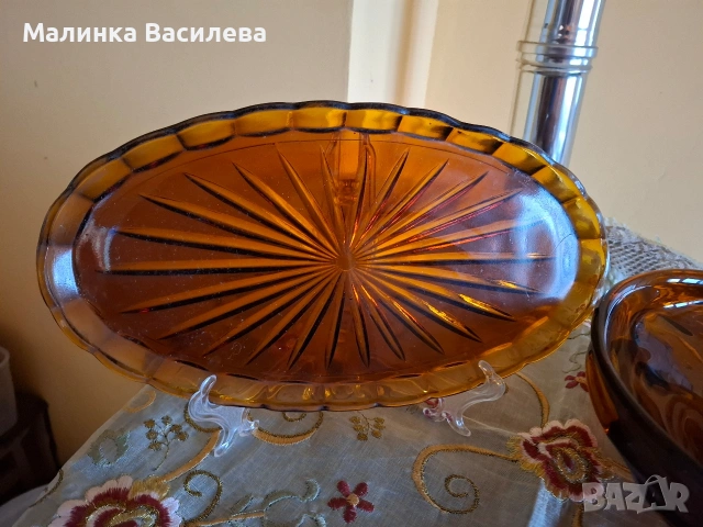 кехлибарен комплект , снимка 7 - Чаши - 53386302