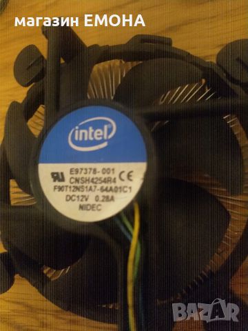 CPU охладител Intel E97378-001 LGA1150 LGA1151 LGA1155 LGA1156 за процесор, снимка 1 - Процесори - 34709652