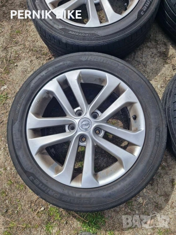 Джанти с гуми за Nissan 17 5x114.3, снимка 4 - Гуми и джанти - 53944843