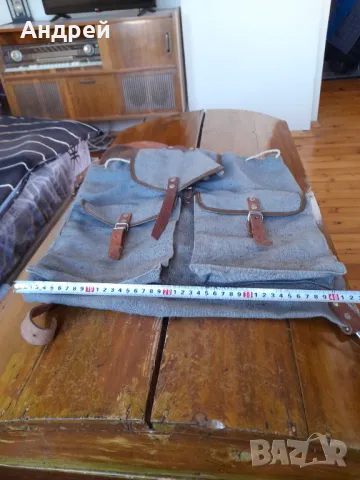 Стара брезентова раница #18, снимка 3 - Други ценни предмети - 50366937