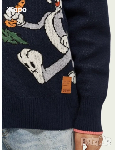 Scotch & Soda x Looney Tunes жилетка M – Нова с етикети – Bugs Bunny, снимка 6 - Други - 53589446