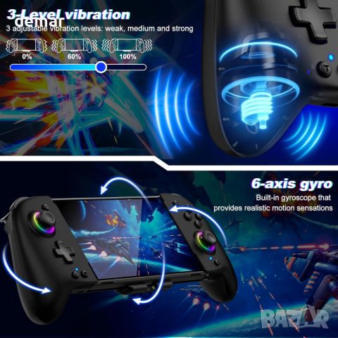 HASACOOL Switch Controller, Hall Effect Joystick (No Drift) Switch Joycon за Nintendo Switch/OLED, снимка 7 - Аксесоари - 46199333