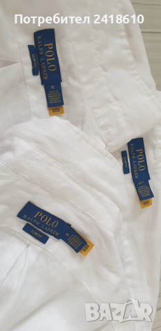 POLO Ralph Lauren Len/ Лен Slim Fit Mens Size M 3 Броя  ОРИГИНАЛ! Мъжки Ленени Ризи., снимка 8 - Ризи - 54208546